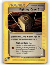 Fighting Cube 01 121/147 Uncommon Aquapolis Pokemon EN LP on eBay