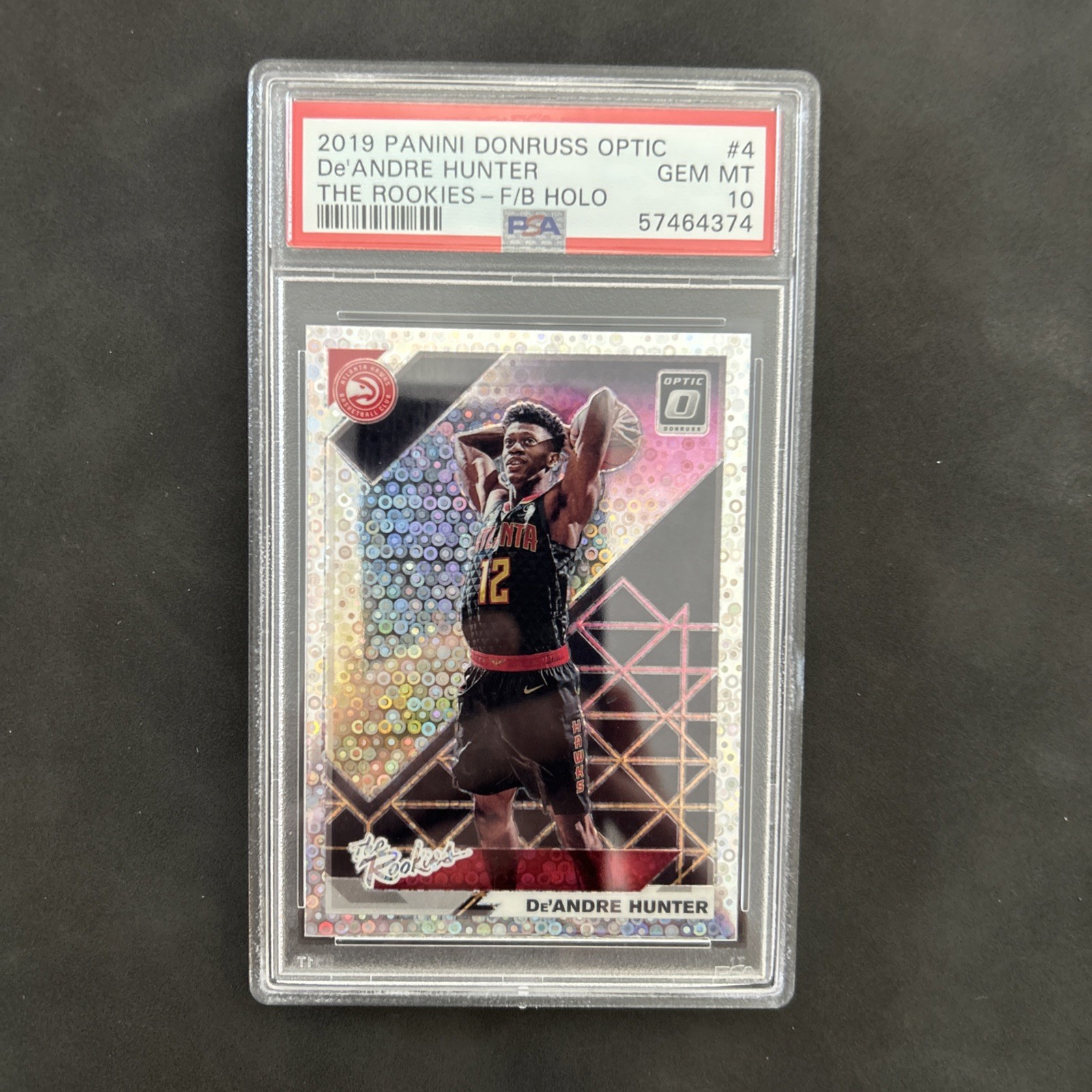 2019 Panini Donruss Optic #4 De'Andre Hunter The Rookies-Holo