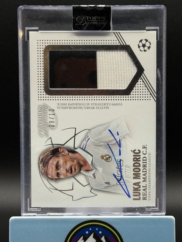 2022 Topps Dynasty Luka Modric On Card Auto Game Worn Patch /10 Jersey Sealed