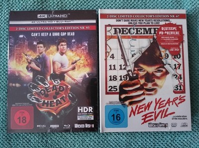 DEAD HEAT - 4K UHD + NEW YEARS EVIL BLU-RAY MEDIABOOK - NEU/OVP