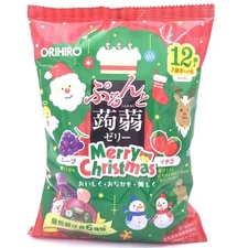 Orihiro Konnyako Duo Fruit Juices Jelly- Grape & Strawberry 12pc/1bag