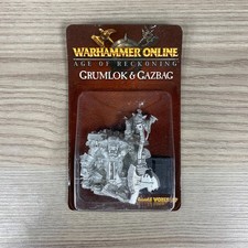 GRUMLOK & GAZBAG Warhammer Online Age Reckoning Miniaturen Orks/Goblins Warboss
