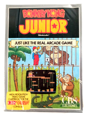 Coleco Vision Spiel Esel Kong Junior Nintendo werkseitig versiegelt neu im Karton