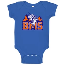 Bms Blue Mountain State Fictional University Tv Show Fan Baby One Piece