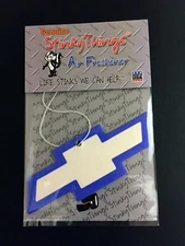 BLUE & WHITE CHEVY BOWTIE Car Air Freshener Chevrolet *BUY 5, GET 1 FREE !
