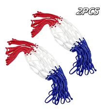 2pcs Replacement Basketball Net Heavy Duty All Weather Hoop Goal Indoor Outdoor