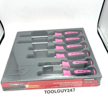 Snap On Tools Usa 6pc Pink Soft Grip Combination Screwdriver Set Sgdx60b Pm 