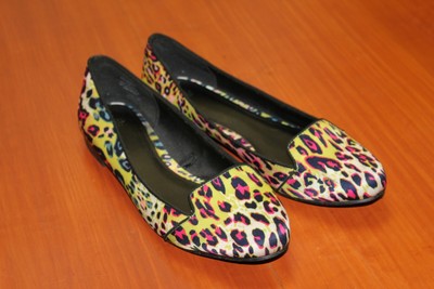 leopard print flat shoes