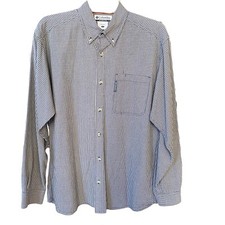 Columbia Men  s Size Medium Check Cotton Button Down Shirt