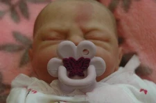 Magnetic Pacifier For Reborn Dolls #Y18-Butterfly on Flower