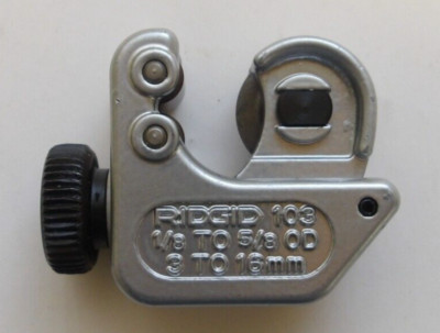 RIGID CAT NO: 103 CLOSE QUARTERS PIPE CUTTER 1/8''-5/8'' (3mm-16mm) LOT OF 2