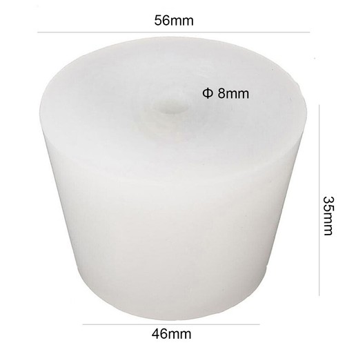 46 mm x 56 mm fermentador Demijohn cerveza Bung perforada de silicona elaboración casera - Imagen 2 de 5