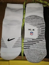 NIKE NFL Team Issued White Compression Grip Ankle Socks Men L-2XL