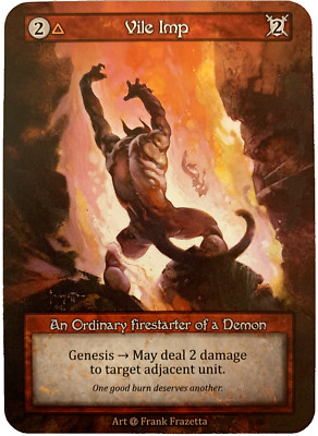 Sorcery Contested Realm Alpha Vile Imp Frank Frazetta