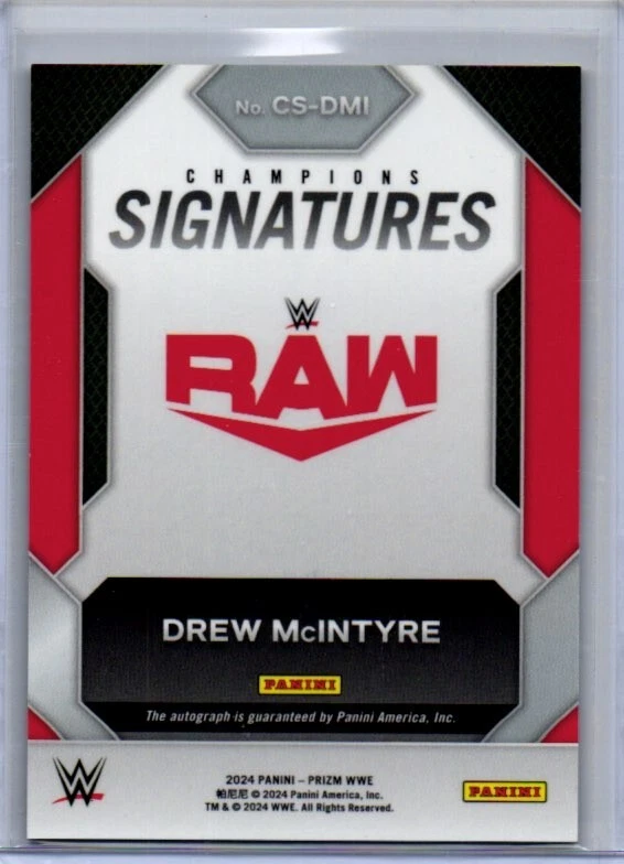 Drew McIntyre Prizm Autograph SSP Super Short Print - Image 2 of 2