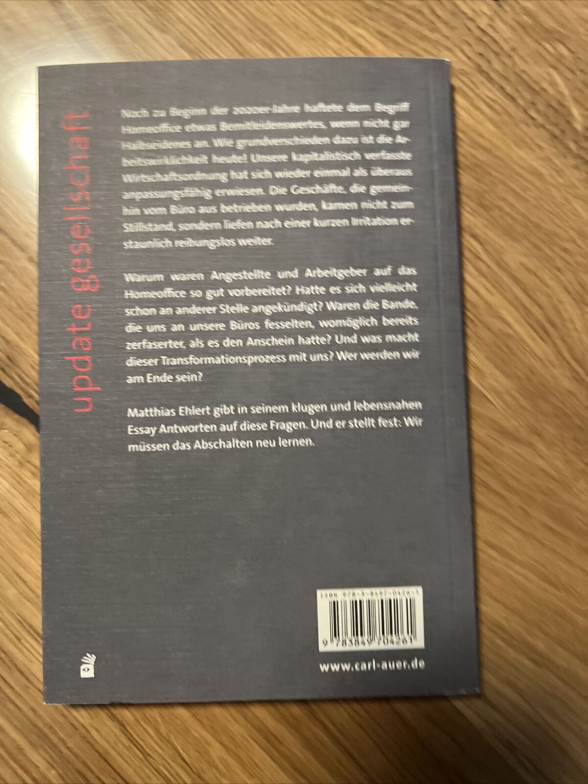 Thumbnail - Homeoffice: Ein Pandemisches Experiment (update Ges... | Buch |