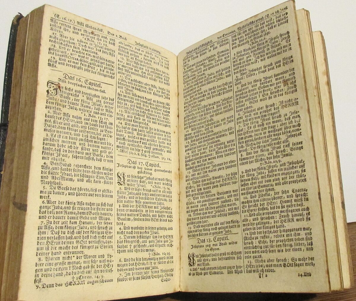 Thick Antique 1739 GERMAN BIBLE Martin Luther