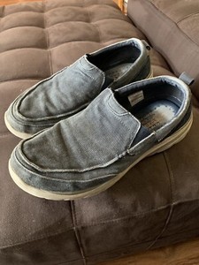 skechers memory foam mens loafers