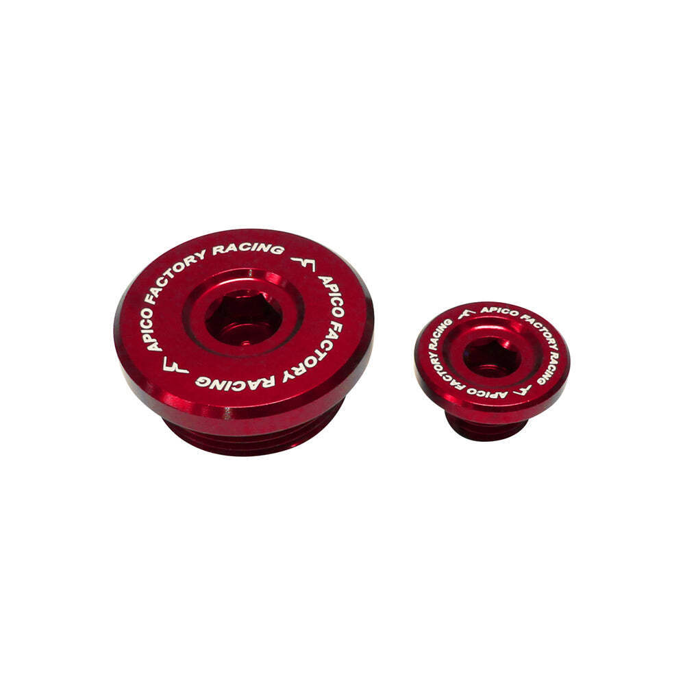 Apico Engine Plug KAWASAKI KX250F 04-10, SUZUKI RM-Z250 04-06 Red