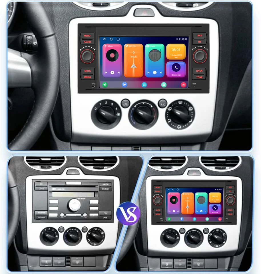 DE 7" 64G Android 13.0 Autoradio Apple Carplay+Kamera Für Ford C/S-Max 2006-2009 - Bild 3 von 4