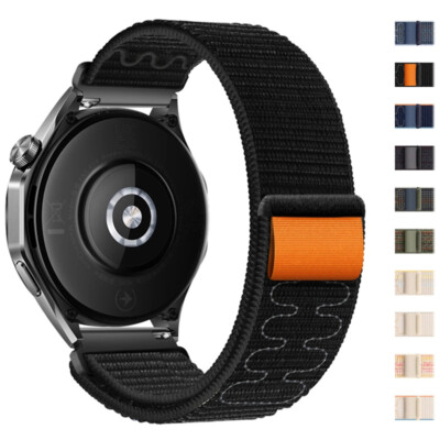 Loop Watchband Strap Bracelet Woven Nylon Band For HUAWEI WATCH 4 46mm GT3 42mm