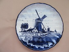 Delft Blue Wall Plate windmill - Hand painted - Made in Holland
