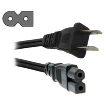 HQRP AC Power Cord for Husqvarna Viking Sewing Machine Mains Cable