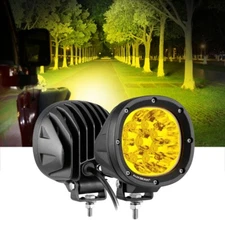 AUXBEAM 4inch 80W LED Work Light Amber Spot Driving Fog Lamp for Jeep Ford Truck