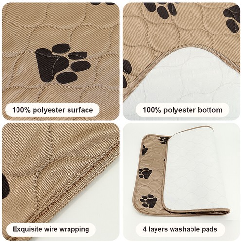 Pet Pee Pads Mats Puppy Training Pad Toilet Wee Cat Dog Reusable Washable Large - Picture 3 of 18