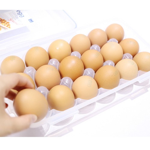Lock & Lock Egg Container Food Storage Refrigerator 18 Eggs Box Tray Holder - Picture 2 of 4