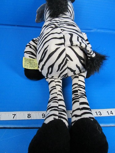 Vintage Target Cuddle Zone sitzendes Zebra Regal Sitter Plüsch mit Etikett 16 Zoll - Bild 9 von 11