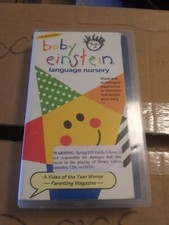 Baby Einstein - Language Nursery for Age 1 month to 18 months VHS songs poetry