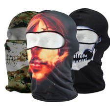 Tactical Skull Ghost Full Face Mask Balaclava Scary Cosplay Face Mask Sun Hood