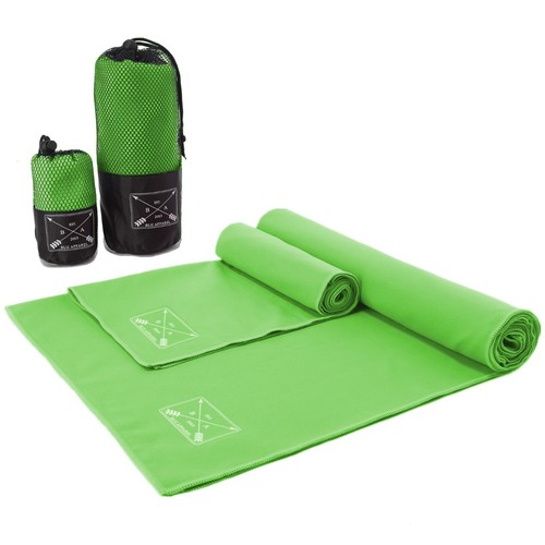 Microfibre Compact Towel Beach Hand fast drying ultra lightweight travel camping - Picture 25 of 34