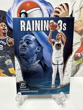 2022-23 Panini Donruss Optic Jordan Poole Raining 3s 16 Golden Warriors Insert