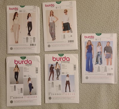 Burda Woman Pants Shorts Sz 6-20 summer Sewing Pattern  6797 6906 7017 6981 6837
