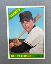 1966 Topps Baseball Cap Peterson #349 San Francisco Giants