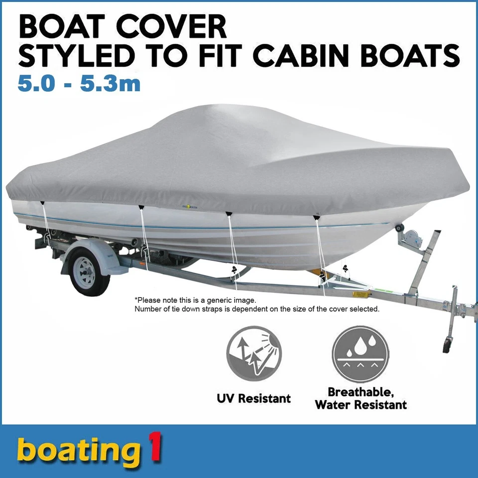 Oceansouth Cabin Cruiser 5-5.3m Cover Boat Cover