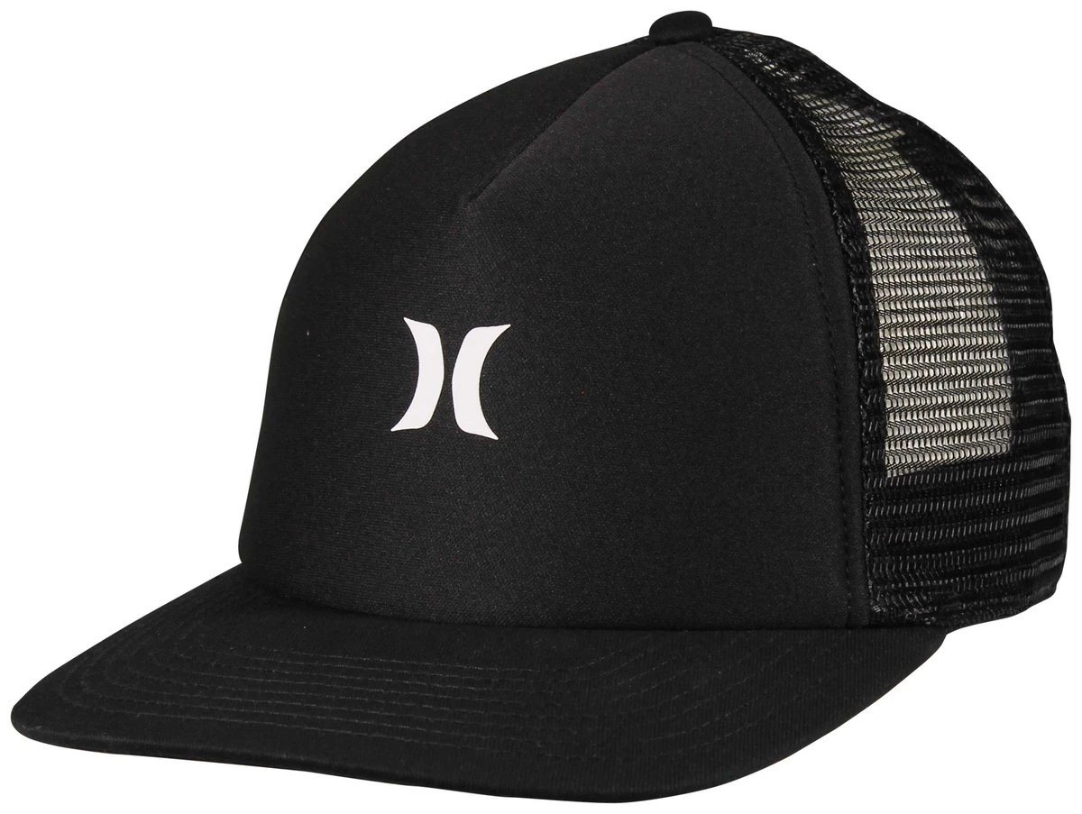 Hurley black trucker hat sales