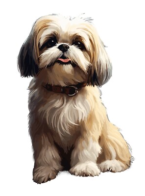 4X Shih Tzu Auto Aufkleber 9X9 cm Hunde Sticker