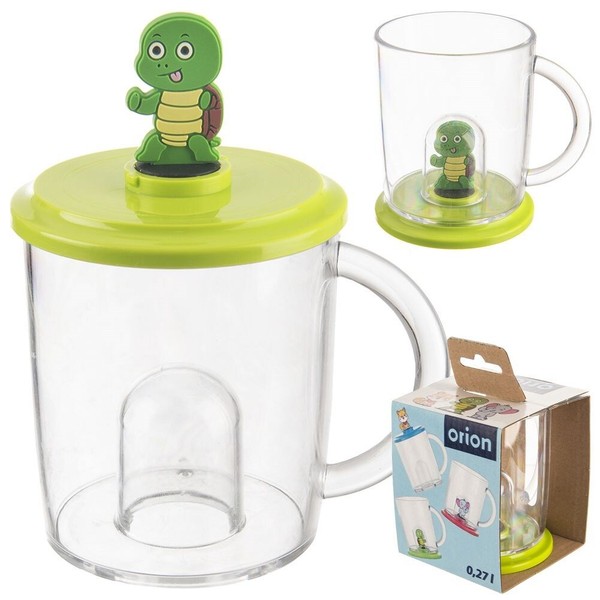 Kinderbecher Trinkbecher Becher Glas Mit Figur FüR Kinder SchildkröTe 240 Ml-image
