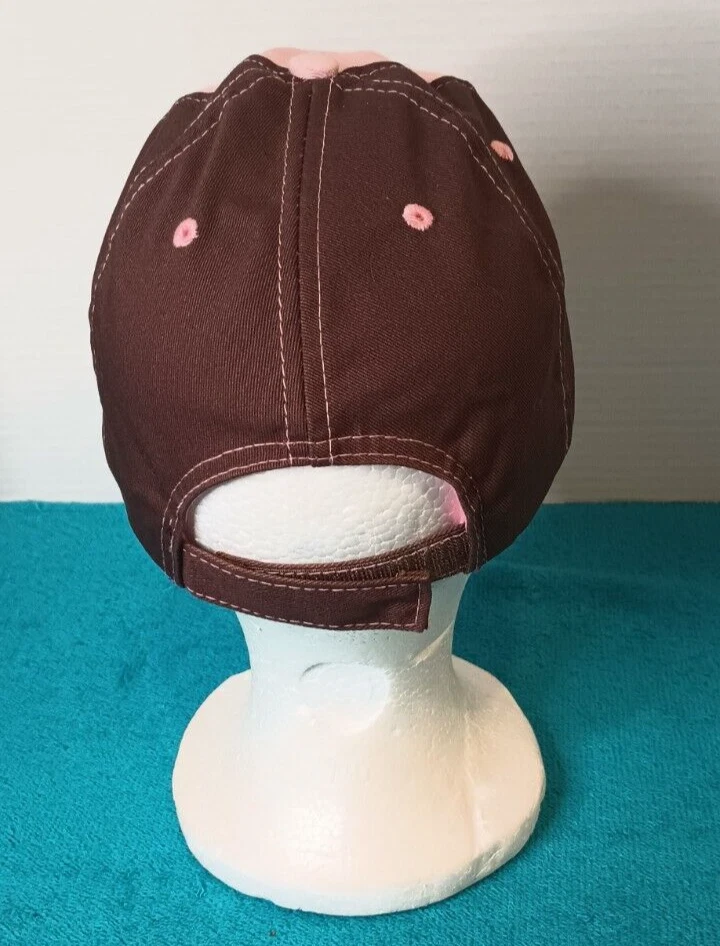 Ladies Team Real tree Camo Hat Embroidered Pink/brown Logo Women’s Hunting Cap - Image 3 of 4