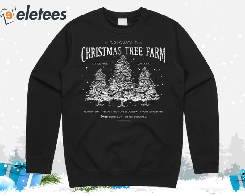 Sweat-shirt Femme Griswold's Tree Farm - Motif Noël Famille Avec Cœur, 70% Coton, Manches Longues - 9