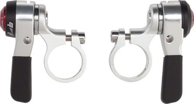 microSHIFT Thumb Shifter Set, 10-Speed Road, Double/Triple, Compatible