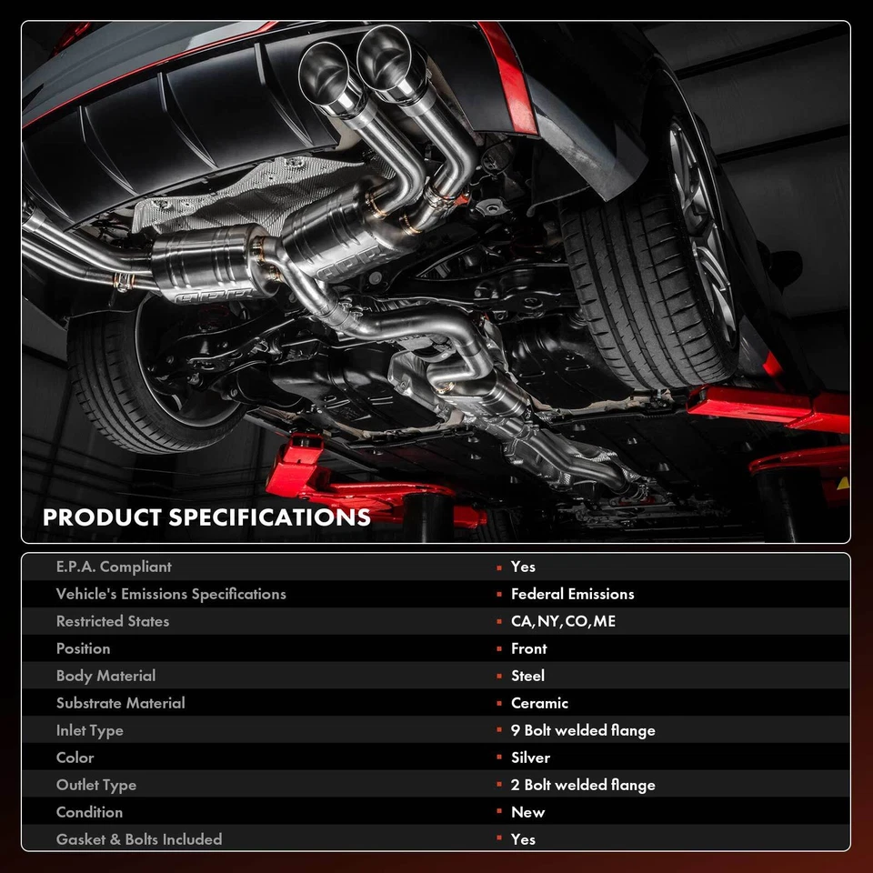Conversor catalítico frontal com coletor de escape para Hyundai Accent Kia Rio 06-11 - Imagem 3 de 4
