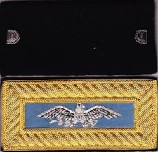 Civil War Infantry Colonel Sm Eagle Sky Blue Shoulder Boards Straps w/Frock Clip