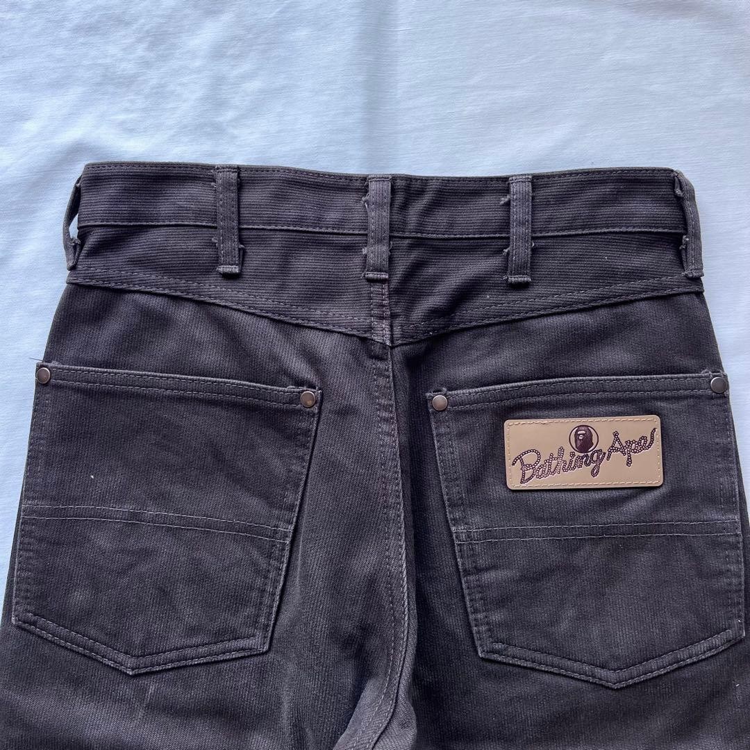 A BATHING APE Cotton Straight Pants Brown XS BA0226247 thumbnail 5