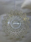 Vintage Federal Glass Flower Petal Clear Glass Serving Plate Dish 11&1/2"