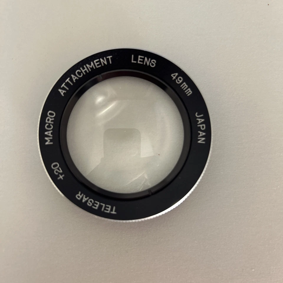 Lente de fijación macro Telesar +20 49 mm excelente estado. Hecho en Japón Foto 3 de 3