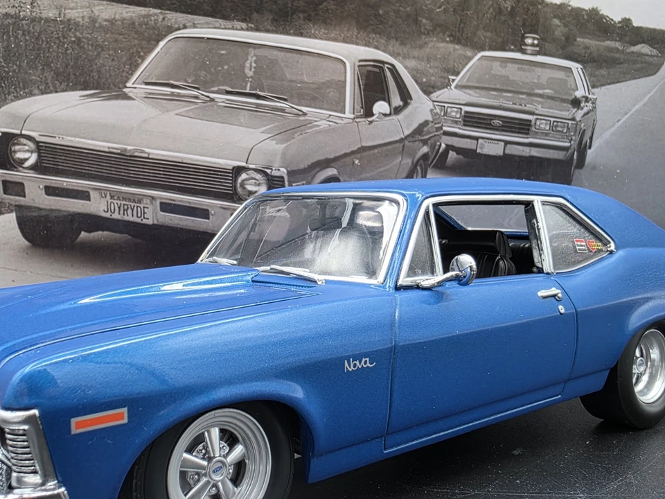 GMP 1972 Joy Ride Nova Blue Chevy 1:18 Scale Ltd# Diecast Model Car G1801920 - Image 3 of 4